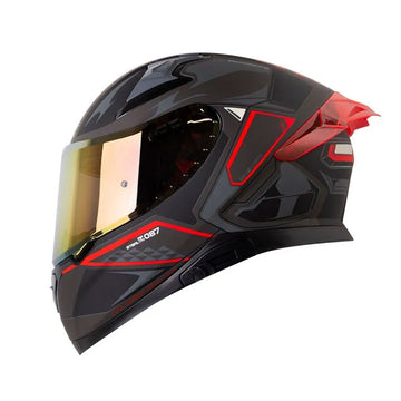 CASCO INTEGRAL SHAFT PRO 612 DV EVO AF087 GRIS OSCURO + ROJO
